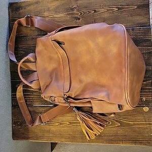 Leather Backpack Purse